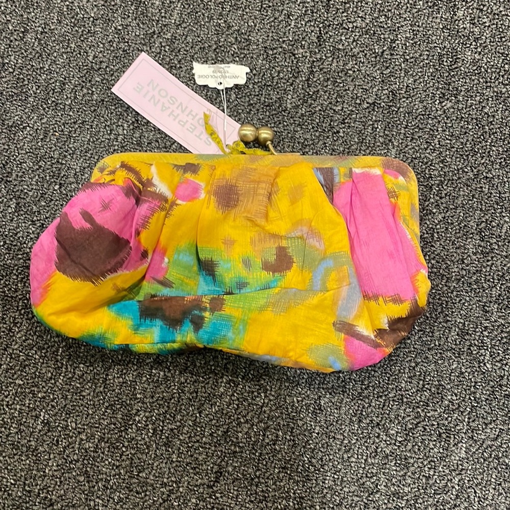 Brand new with tags stephanie johnson multicolor clutch from Anthropologie